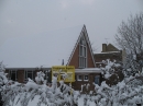 Goodmayes Baptist Church in the snow